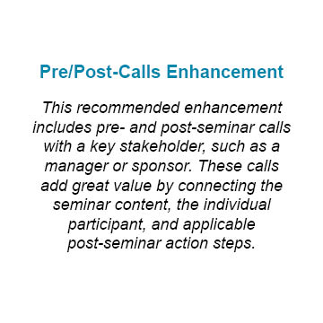 Pre/Post Calls Package